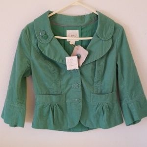 Green Cidra from Anthropology jacket